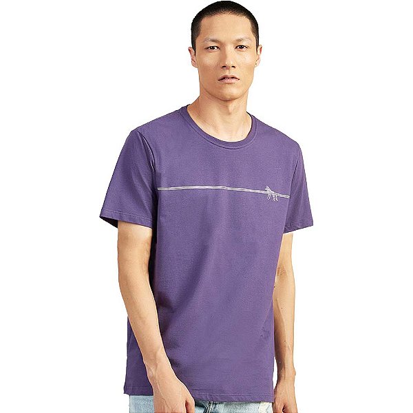 Camiseta Acostamento Wolf Line V23 Roxo Masculino