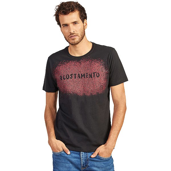 Camiseta Acostamento Neon V23 Preto Masculino