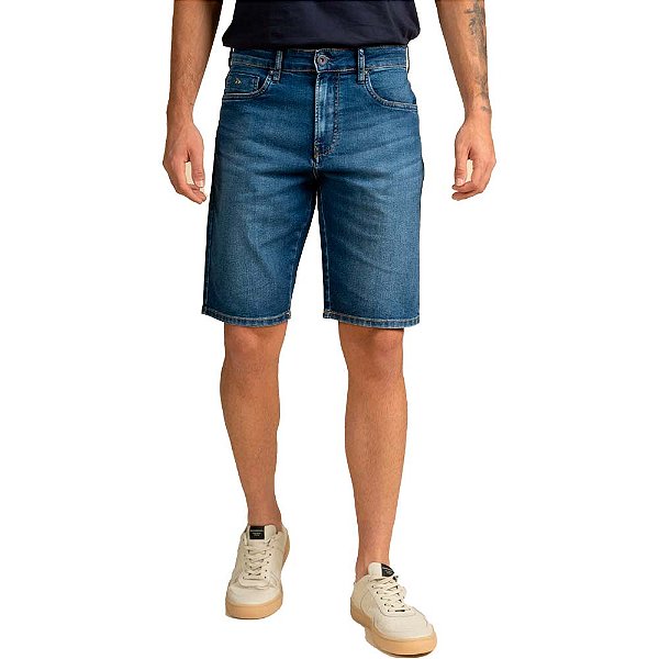 Bermuda Jeans Acostamento Classic V23 Azul Masculino
