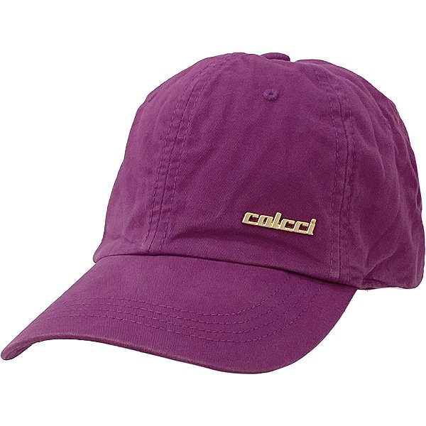 Boné Colcci Aba Curva Basic Gold Strapback Roxo