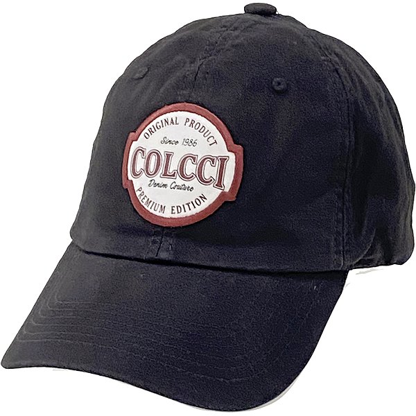 Boné Colcci Aba Curva Patch Pos Strapback Preto