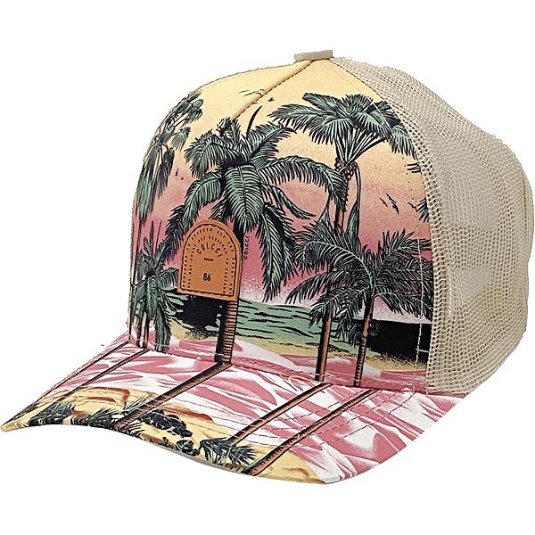 Boné Colcci Aba Curva Trucker All Say Every Bege