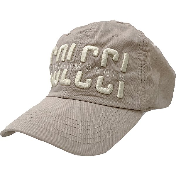 Boné Colcci Premium Denim Julia Strapback Bege Unissex
