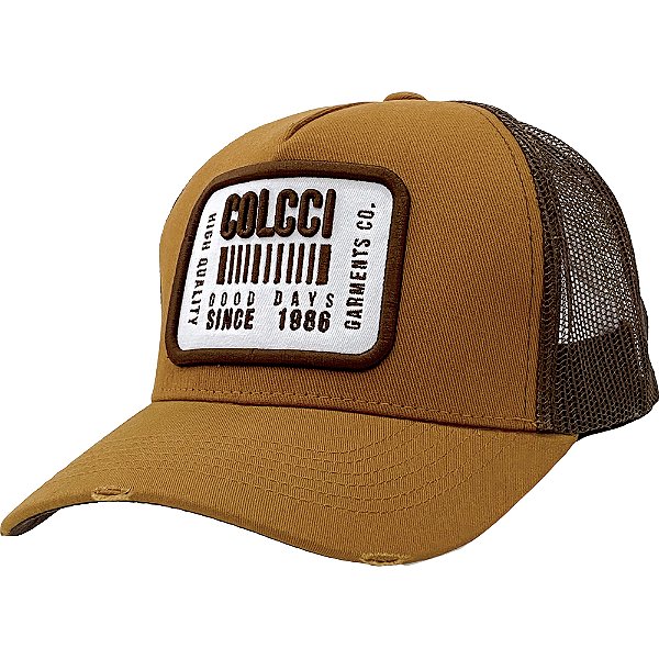 Boné Colcci Since 1986 Trucker Marrom Unissex