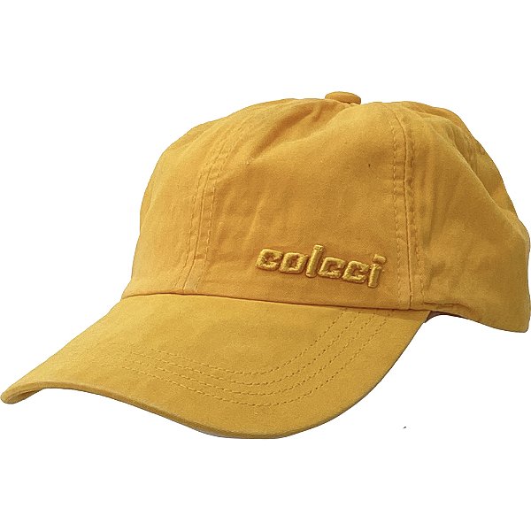 Boné Colcci Aba Curva Bordado Sofia Strapback Amarelo