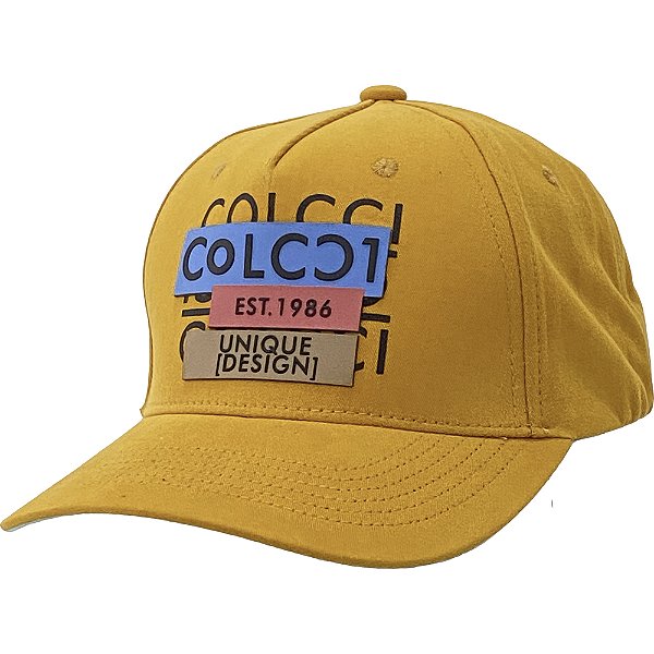Boné Colcci Aba Curva Dora e Julia Snapback Amarelo