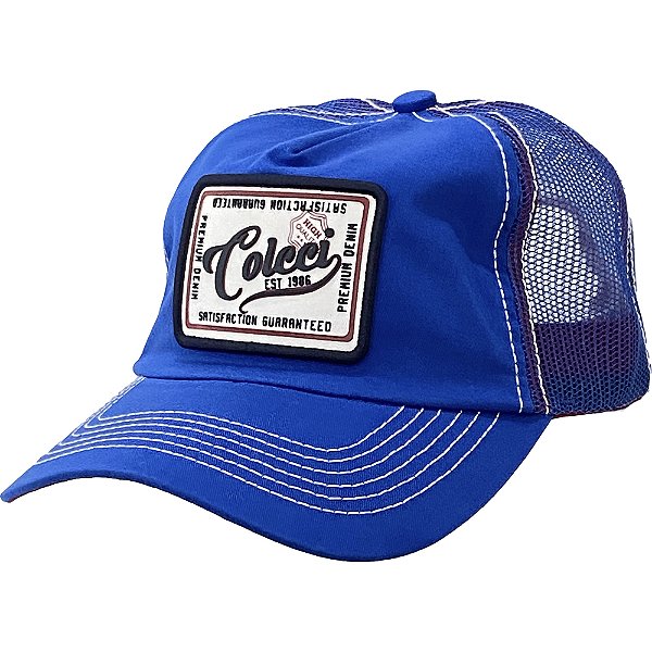 Boné Trucker Colcci Aba Curva Contraste Snapback Azul