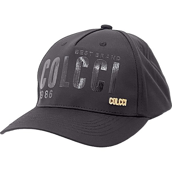 Boné Colcci Aba Curva Microsatim Snapback Preto