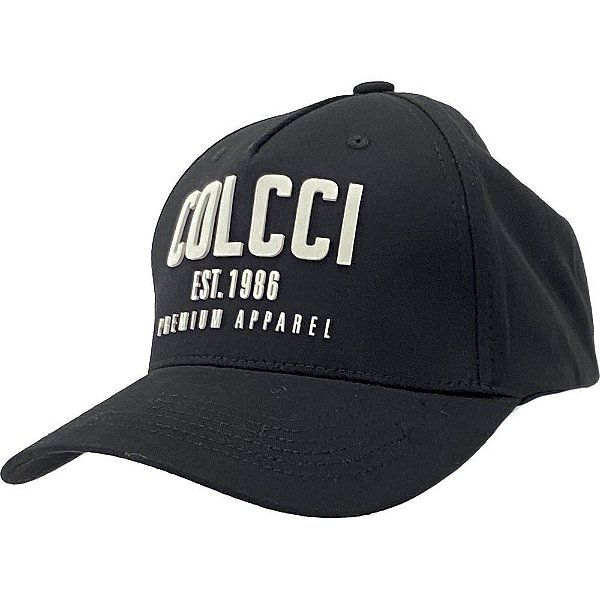 Boné Colcci Aba Curva Silk Frontal Dora Snapback Preto
