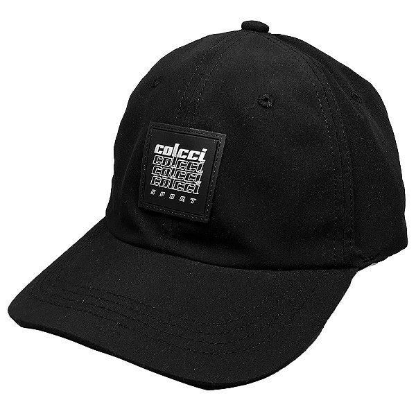 Boné Colcci Aba Curva Microfibra Snapback Preto