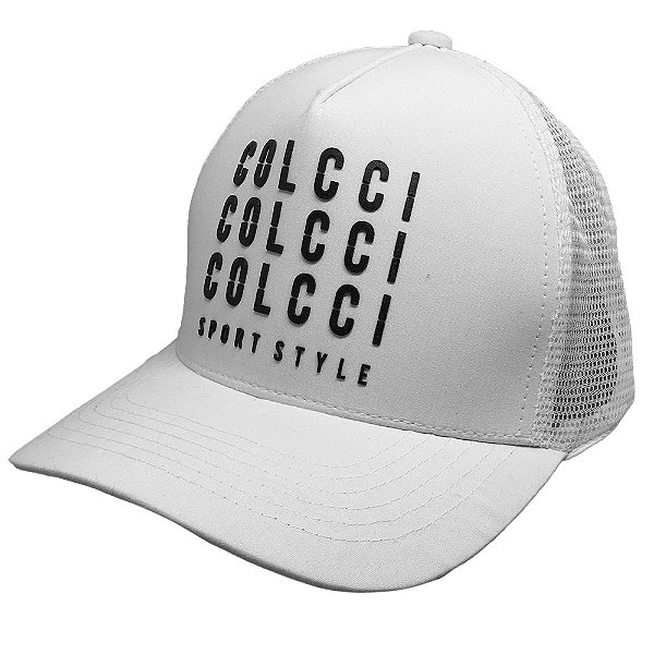 Boné Colcci Aba Curva Trucker Snapback Branco