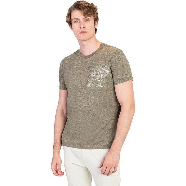 Camiseta Aramis Mouline Verde Militar Masculino