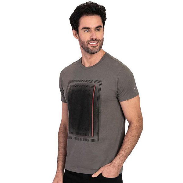 Camiseta Aramis Molduras V23 Grafite Masculino
