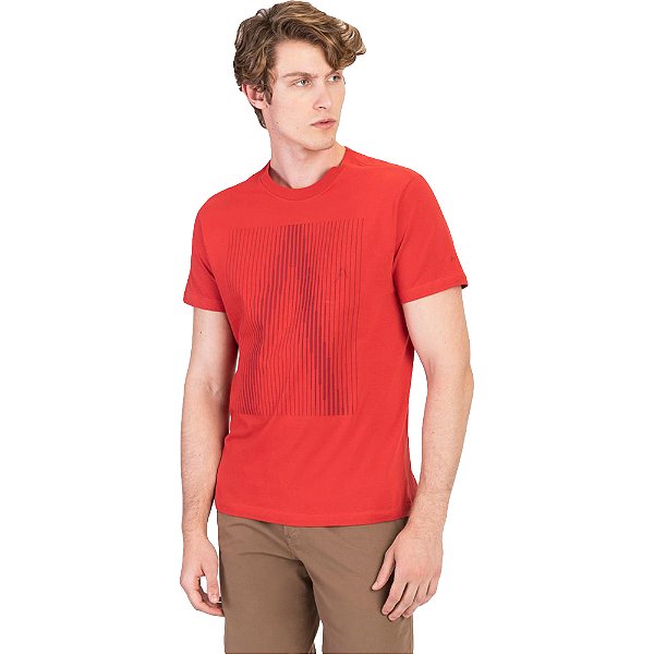 Camiseta Aramis Linear V23 Vermelho Masculino