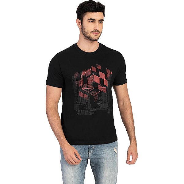 Camiseta Aramis Rubiks V23 Preto Masculino