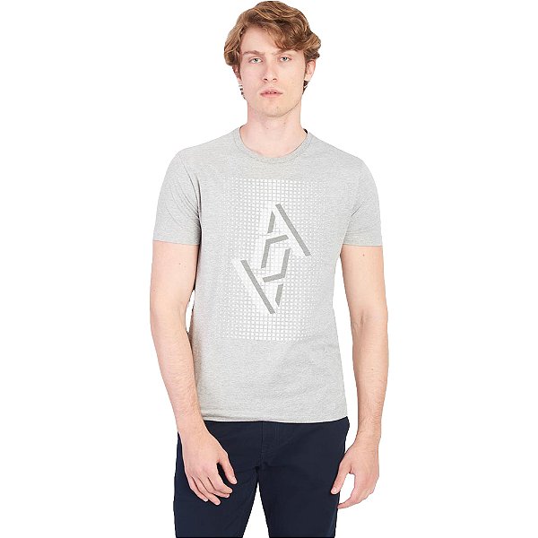 Camiseta Aramis Espelhado V23 Cinza Mescla Masculino