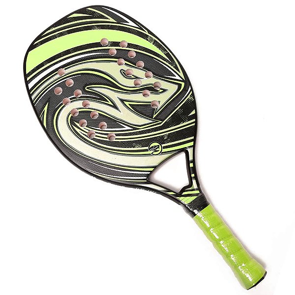Raquete de Beach Tennis Naja Standard 2.0 Amarelo e Preto