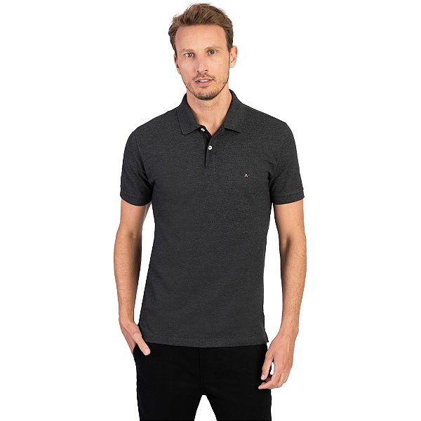 Camisa Polo Aramis Detalhe Interno Grafite Masculino