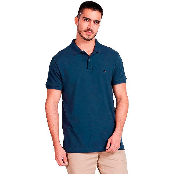 Camisa Polo Aramis Detail Azul Masculino