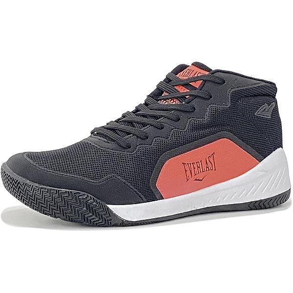 Tênis Everlast Range HI Preto e Laranja Feminino