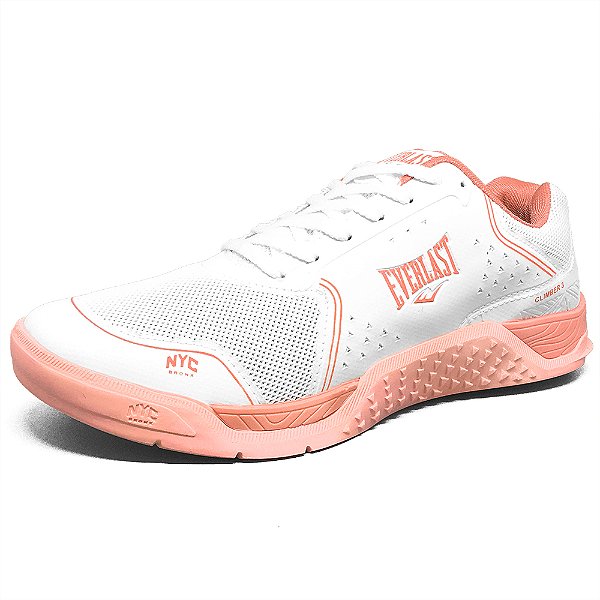 Tênis Everlast Climber III Branco e Rosa Feminino