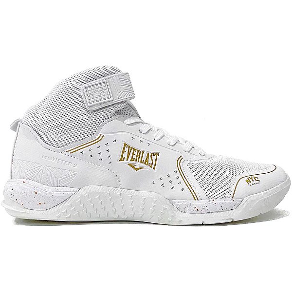 Tênis Everlast Monster II Branco e Dourado Unissex