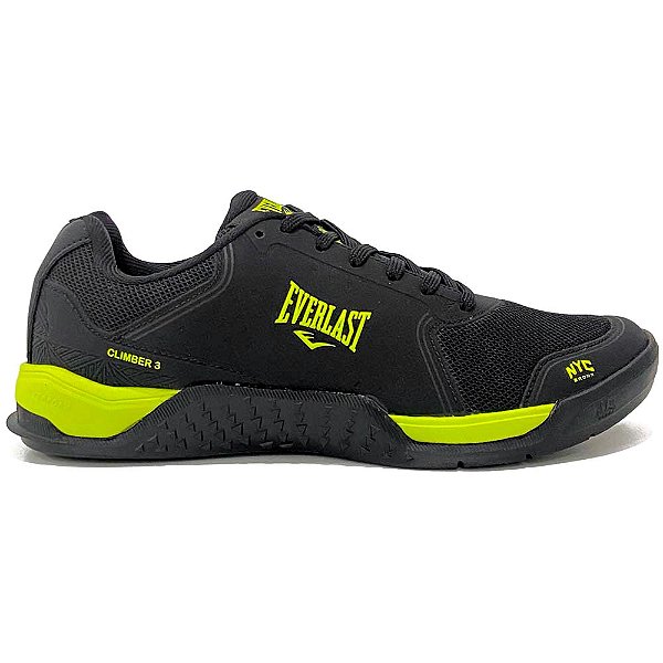 Tênis Everlast Climber III Preto e Verde Unissex