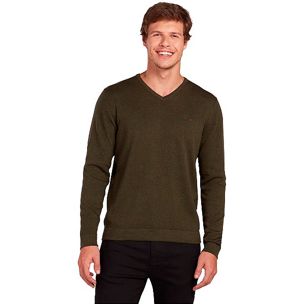 Suéter Tricot Aramis Gola V Verde Masculino