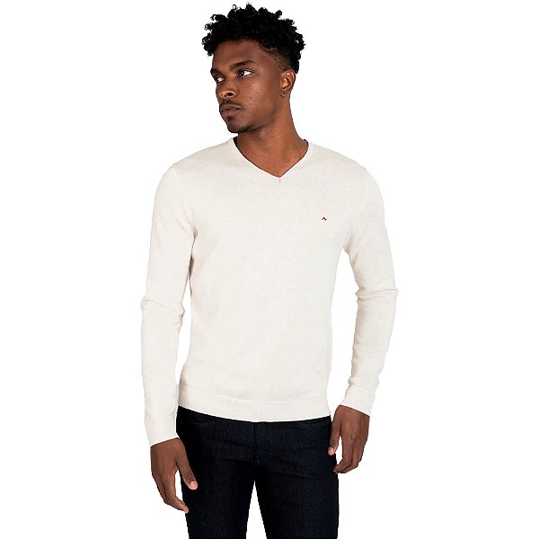 Suéter Tricot Aramis Gola V Ocre Masculino