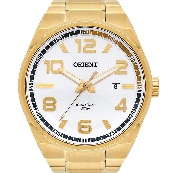 Relógio Orient Masculino Sports Analógico Dourado MGSS1134-S2KX