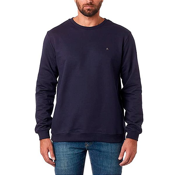 Moletom Aramis Careca Azul Marinho Masculino