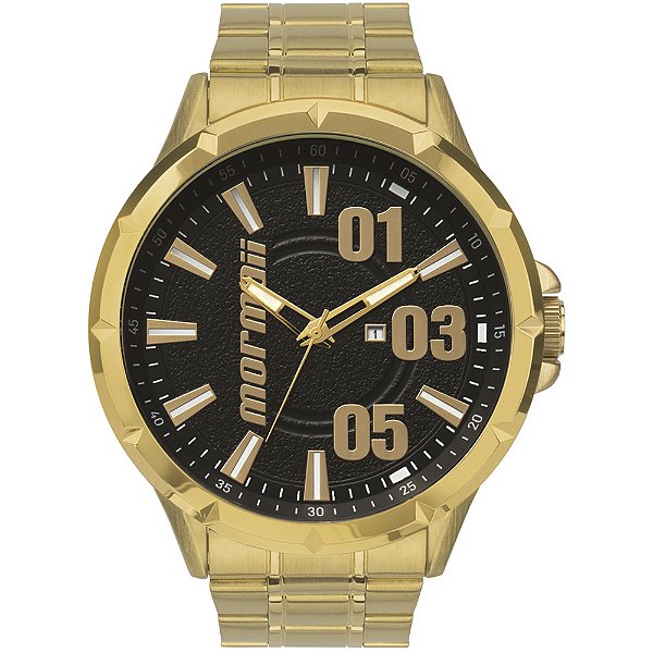 Relógio Mormaii Masculino Steel Basic Dourado MO2015AA4D
