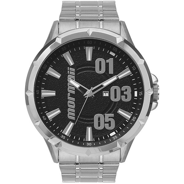 Relógio Mormaii Masculino Steel Basic Prata MO2015AB4K
