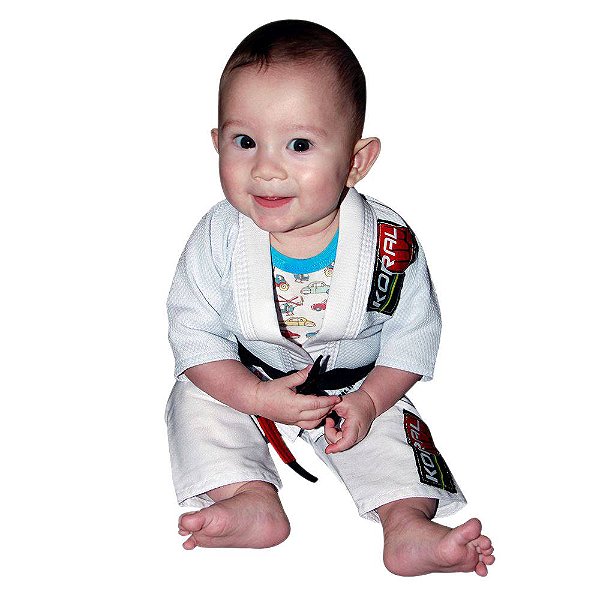 Kimono Jiu Jitsu Koral Infantil Baby Branco