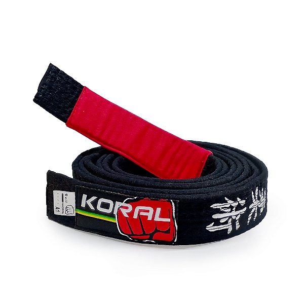 Faixa Jiu Jitsu Koral Preta