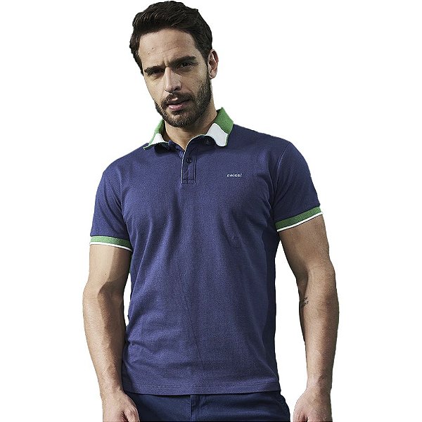 Camisa Polo Colcci Colors AV23 Marinho Masculino