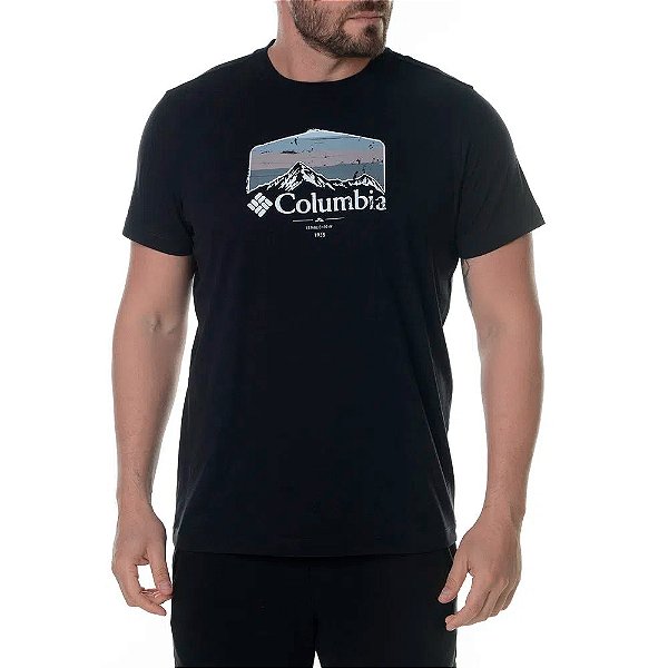 Camiseta Columbia Hikers Haven Preto Masculino