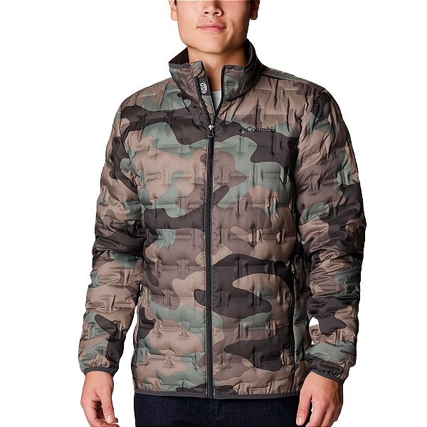 Jaqueta Columbia Delta Ridge Down Camo Verde Masculino