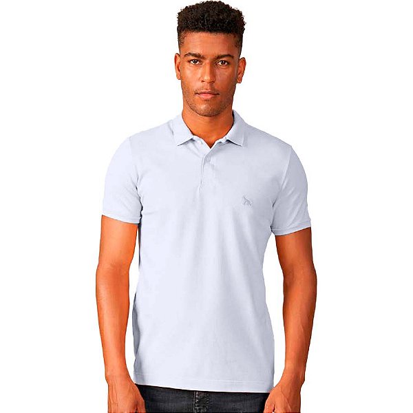 Camisa Polo Acostamento Logo O23 Branco Masculino