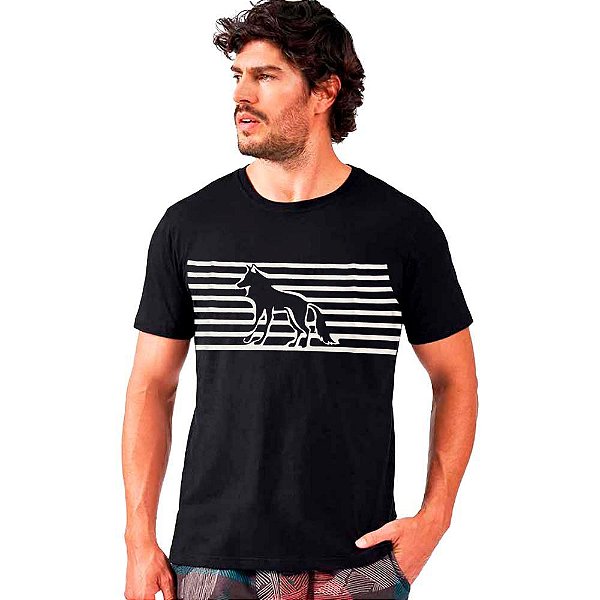 Camiseta Acostamento Wolf Lines O23 Preto Masculino