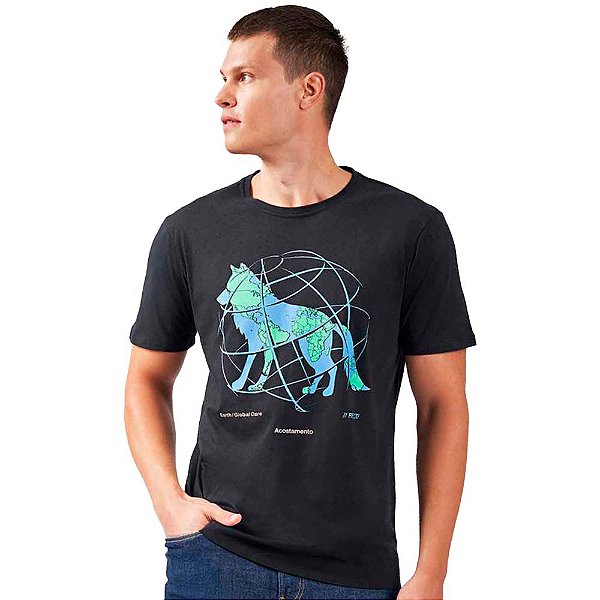 Camiseta Acostamento Global O23 Preto Masculino