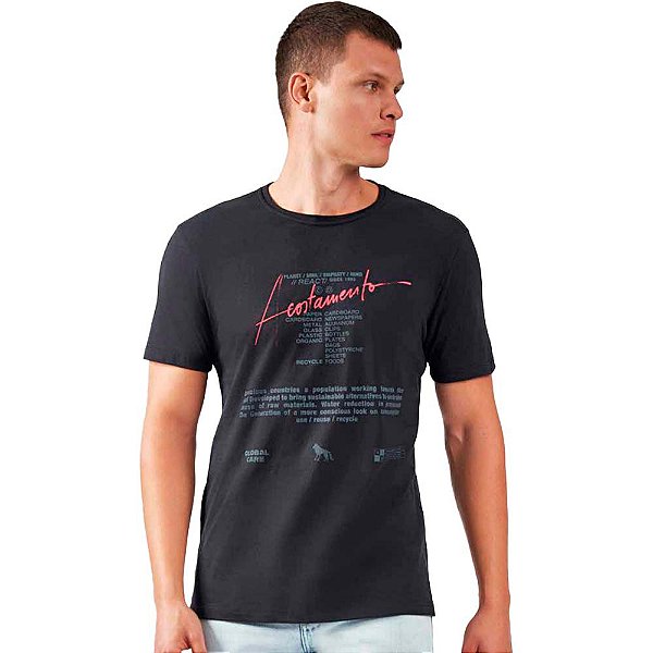 Camiseta Acostamento Global Care O23 Preto Masculino