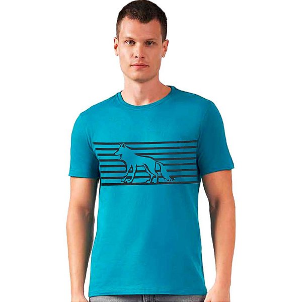Camiseta Acostamento Wolf Lines O23 Verde Masculino