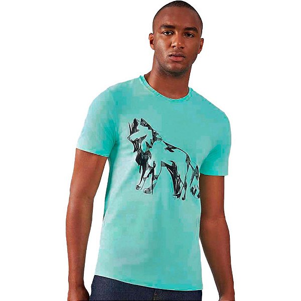 Camiseta Acostamento Risks O23 Verde Masculino