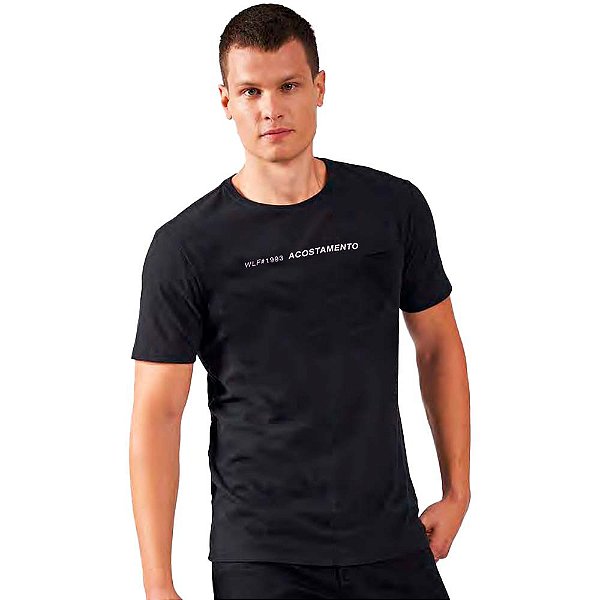 Camiseta Acostamento WLF93 O23 Preto Masculino