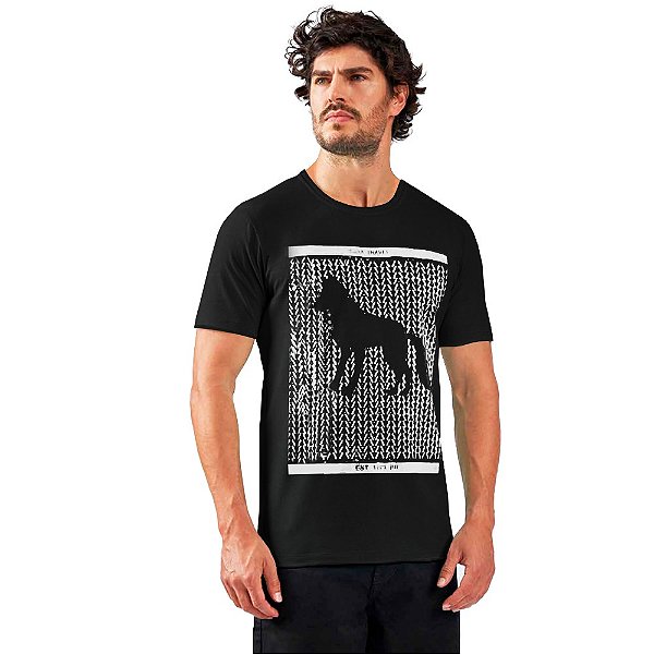 Camiseta Acostamento Wolf Travel IN23 Preto Masculino