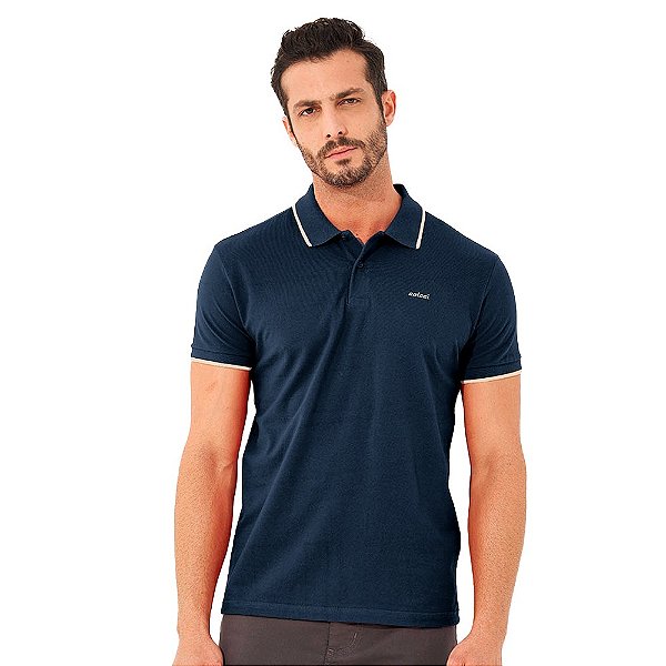 Camisa Polo Colcci Brasil OU23 Marinho Masculino