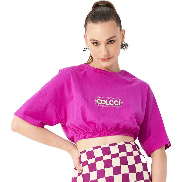 Camiseta Colcci Fashion OU23 Roxo Feminino