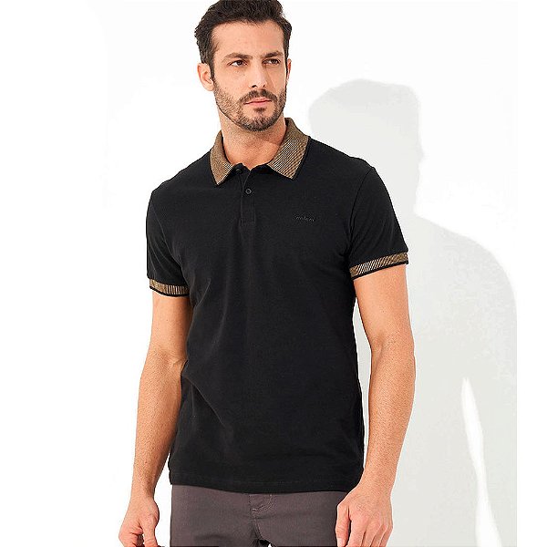 Camisa Polo Colcci Premium OU23 Preto Masculino