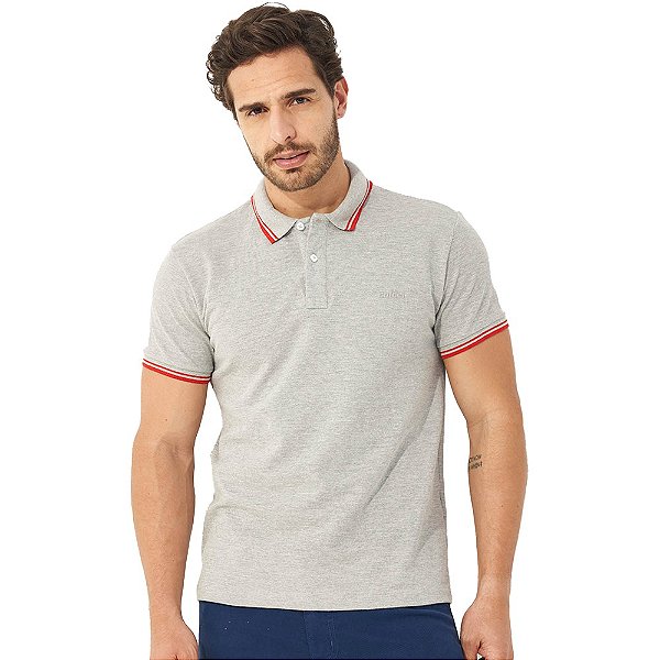 Camisa Polo Colcci Special Line OU23 Cinza Masculino